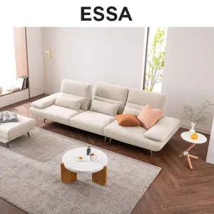 엘로이즈 3.5인 스윙기능 리브 패브릭 소파+스툴