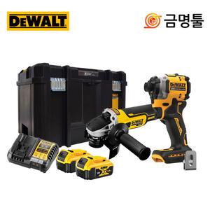 디월트 DCK2211P2T 충전콤보세트 20V 5.0AH 2팩 DCF850 DCG405 임팩 그라인더셋트