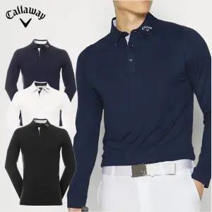 캘러웨이 남성 긴팔 티셔츠 / 롱슬리브 골프웨어 LS 퍼포먼스 폴로 / CGKFC058 0