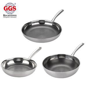 GGS 부스트헥사곤 통3중 프라이팬 3종 중 택1 고급 304 403 스테인레스 사용 통3중 프라이팬 3종 중 택1