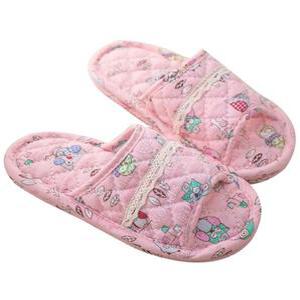 키즈 어린이 천실내화 면 층간소음 거실 패브릭 퀼트실내화 9색상 S-L