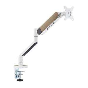 카멜 모니터암 CA3 패브릭 디자인 싱글 모니터거치대, 화이트