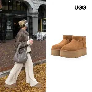 [UGG][250 onesize 특가] 어그 UGG 클래식 울트라 미니 플랫폼 겨울 부츠 체스트넛 (1135092-CHE)