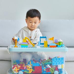 [앵콜딜 27,920원] 1+1 민티아 블럭 리빙박스 대용량 장난감정리함 듀플로호환 정리함 플라스틱정리함