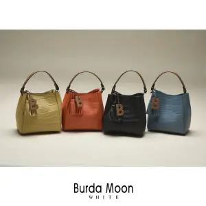 [Burda Moon]부르다문화이트 3way 소가죽 토드백+태슬키링