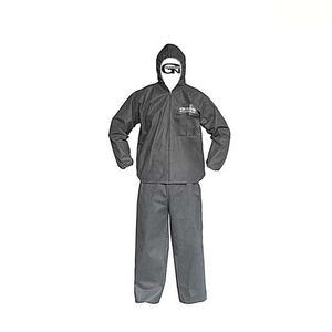 방진복 방역복 일회용 부직포 작업복 전신보호복 투피스 XL 회색