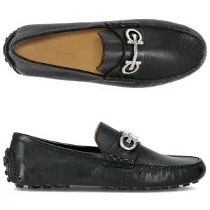 [페라가모] 간치니 GRAZIOSO NERO 758351 로퍼 드라이빙슈즈