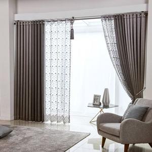 [지나송]벨마랑 아일렛 암막커튼(440x230)+망사커튼(봉+설치부속)..[33727900]