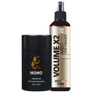 모모 2.0 흑채 순간증모제 23g + 볼륨미스트 250ml