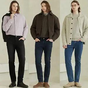 [뱅뱅]23FW 뱅뱅 남성 라이크라 이중직 기모데님 3종