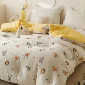 수스존 3D 극세사 봄 가을 겨울 양면 차렵이불