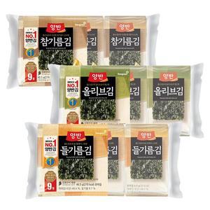 [동원] 양반김 식탁(9매) x36봉 /참기름/들기름/올리브