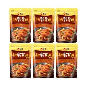 [소비기한 임박] 샘표 춘천 닭갈비 양념 180g(R_18), 6개