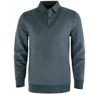 기모 카라넥티 남방 골프웨어 겨울남방 카라 브이넥니트