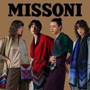 [미쏘니] 빅 지그재그 머플러 4종택1 (블랙/레드/카멜/딥그린)