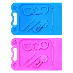 2000 찰흙판 블루 핑크  1개) 자재