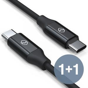 [신지모루][무료배송] 1+1 더치패브릭 C to C PD 60W 초고속 충전 케이블 C타입 0.5M 고속케이블 충전기