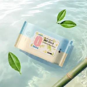 휴홈 제로 플라스틱 대나무 비데 물티슈 20매 20팩 생분해