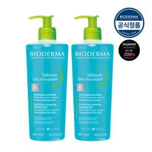 [바이오더마] 세비엄 젤 무쌍 500ml X2 (피지조절 젤 클렌저)