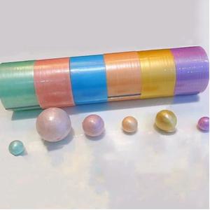 펄 테이프 공 만들기 끈끈이 공놀이 볼 파스텔 컬러 6cm 테이프 6종세트