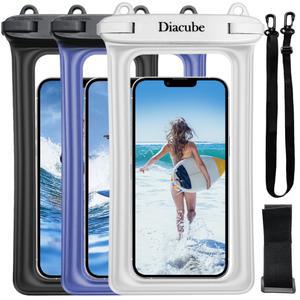 [2개 1세트] 다이아큐브 스마트폰 원터치 방수팩 방수등급 IPX8 (+암밴드)