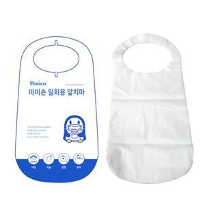 마미손 부직포 앞치마 100매 일회용 위생 고급 대용량