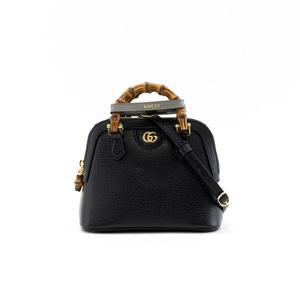 [구찌] 여성 다이애나 미니 토트백 가방 블랙 715775 DJ24G 1092