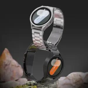 갤럭시워치 7 6 버튼 메탈스트랩 올인원 세트 하드 케이스 강화유리 2매 40 44