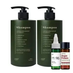 JHP 녹초엽 두피 스케일링 비듬 쿨 샴푸 500ml 2개세트