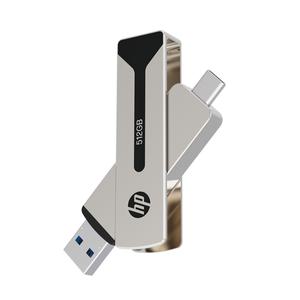 HP 911 Pro 초소형 외장 SSD USB3.2 512GB 스윙형 OTG Type C + A