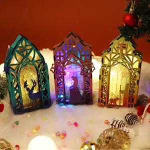 스테인드글라스 무드등 DIY 우드 LED 조명만들기 키트 MDF 색칠놀이 미술놀이