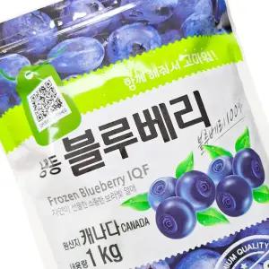 분이네 재호 냉동 과일 블루베리 1kg 빙수 요거트 스무디