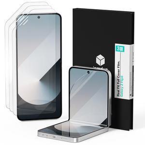 갤럭시 Z플립6 액정 보호 필름 전면 강화유리 필름 내면 지문방지 TPU 3매 세트