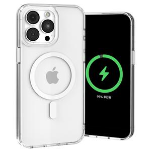 [요거]아이폰 14 프로 케이스 맥세이프 마그네틱 변색없는 투명