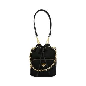 여성 1995 체인 리나일론 블랙 숄더백 1BH038 2AOS F0002