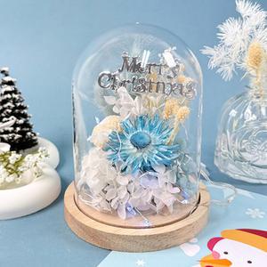 [문구티쳐] 토단 프리저브드 겨울꽃 아크릴돔 만들기 1인세트 DIY 겨울인테리어소품 원예활동