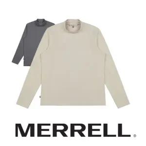 [롯데백화점]머렐 남성 간절기 고신축 가을 겨울 모크넥 반목폴라 착용감 우수 긴팔티