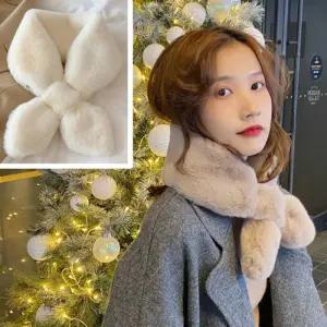 데일리 페이크 퍼 머플러 IT-23018/밍크/목도리/겨울/머풀러/털목도리/모피/토끼/캐시미어/폭스퍼/여성