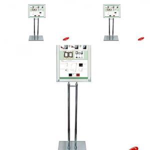 자석 포스터스탠드 ZP-M323C A3 크롬도금 베너거치대 예쁜입간판 배너광고 스탠드안내판