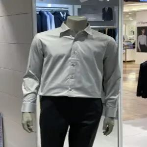 [트루젠]남성 라이트카키 이지케어 스판 데일리 긴팔 드레스셔츠 정장 와이셔츠 남방