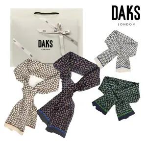 [롯데백화점]닥스 벌집패턴 남성용 울실크스카프 FKO048O