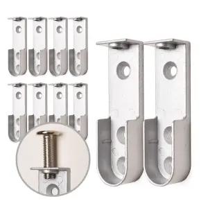 두일 드레스룸 U형 16파이 옷봉 롱소켓 실버 10개 옷봉 원파이프 타원 파이프 행거 봉걸이