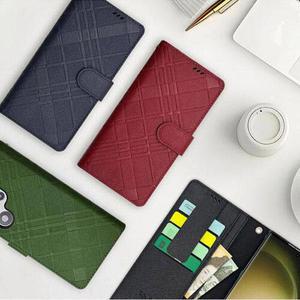 갤럭시A35 블루까사 천연가죽 패턴 다이어리 케이스 A356 카드수납