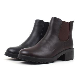 E모르간 여성 겨울 털 부츠 앵클 숏 부츠 따뜻한 기모 안감 논슬립 미끄럼방지 키높이 통굽 5.5cm