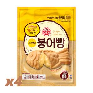 오뚜기 꼬리까지 가득 찬 슈크림붕어빵 480g x 4개