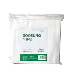 수성 절단거즈(편거즈) 20cm X 20cm 200매입 편가아제 번