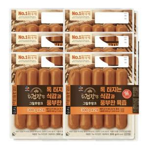 Cj제일제당 더건강한 그릴후랑크 300g 2개입 x6개 총12개