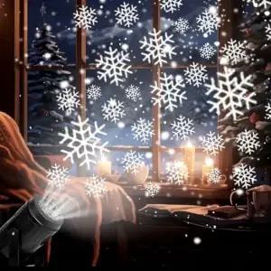 오리엔탈무드 눈 내리는 밤 눈꽃 프로젝터 조명 USB 타입