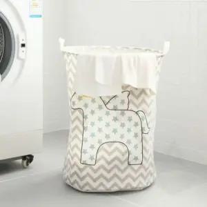 사안 패브릭 바구니 별 런드리백 빨래수납장 대용량세탁바구니
