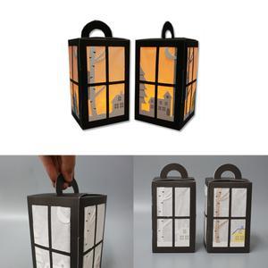 겨울도시풍경 종이상자등불 크리스마스무드등만들기 5세트 겨울미술놀이